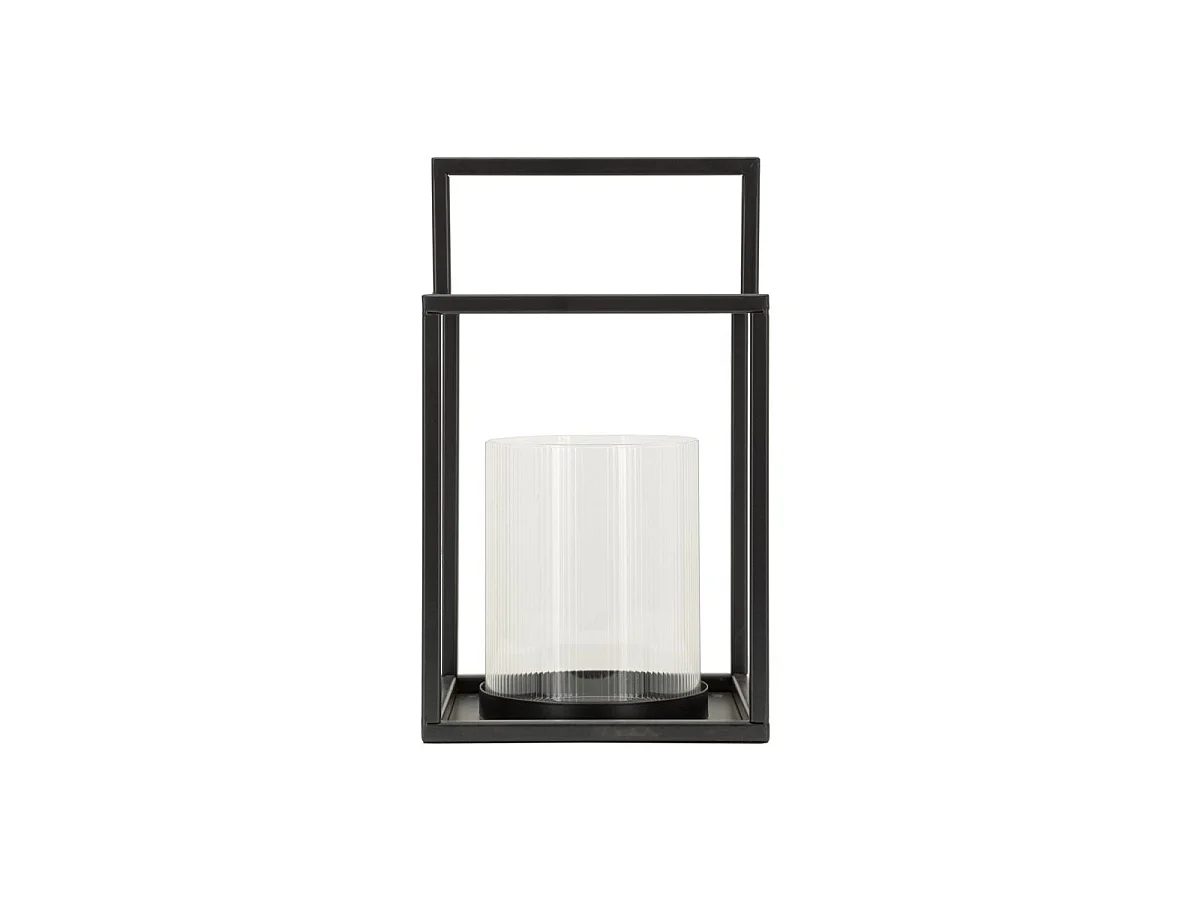Lanterne en Métal "Simply Open" 31cm Noir
