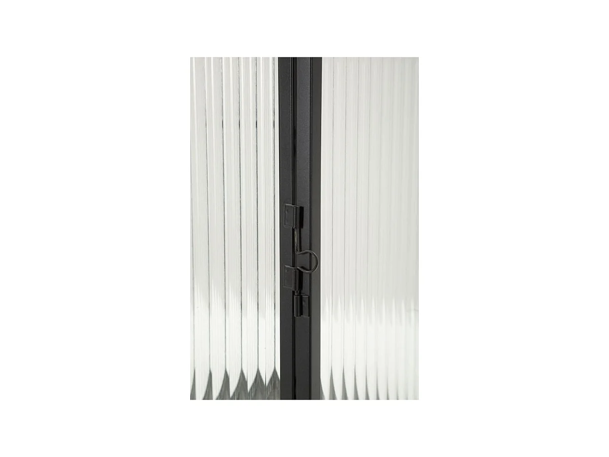Lanterne Design Strié "Simply" 28cm Noir
