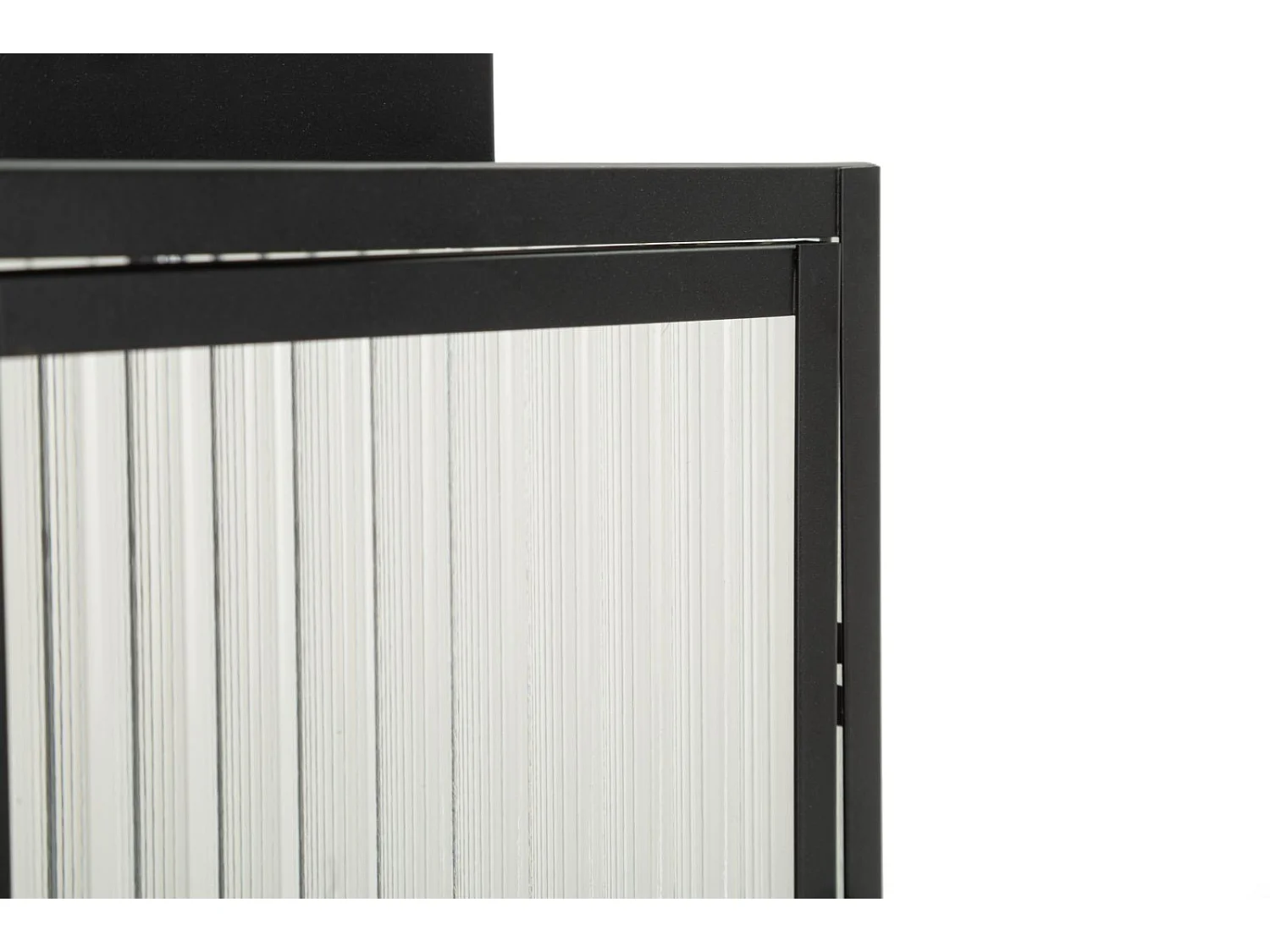 Lanterne Design Strié "Simply" 28cm Noir