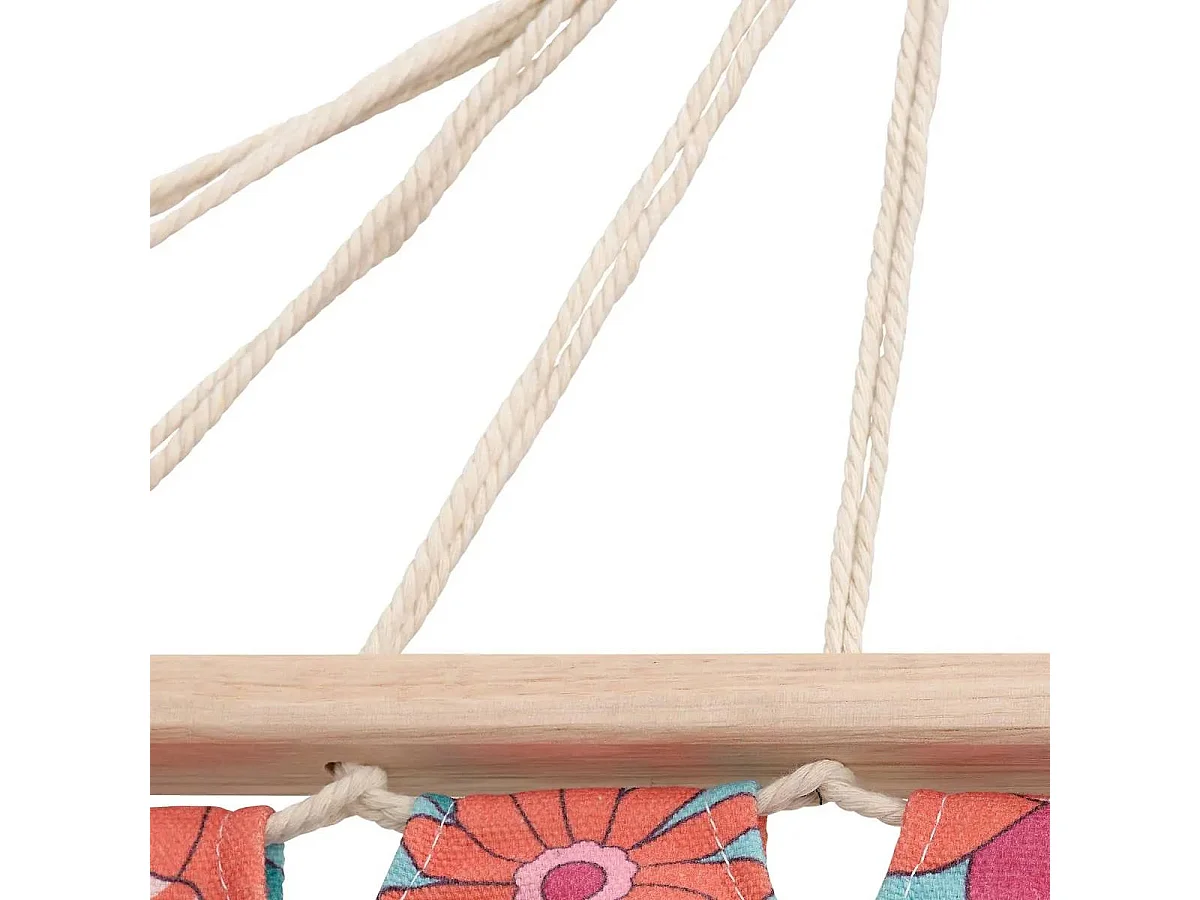 Hamac Fleuri en Tissu "Chachapop" 270cm Multicolore