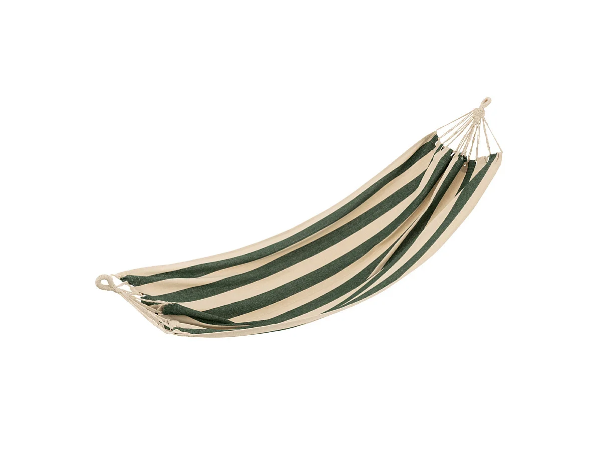 Hamac en Tissu "Grandes Rayures" 200cm Vert Foncé