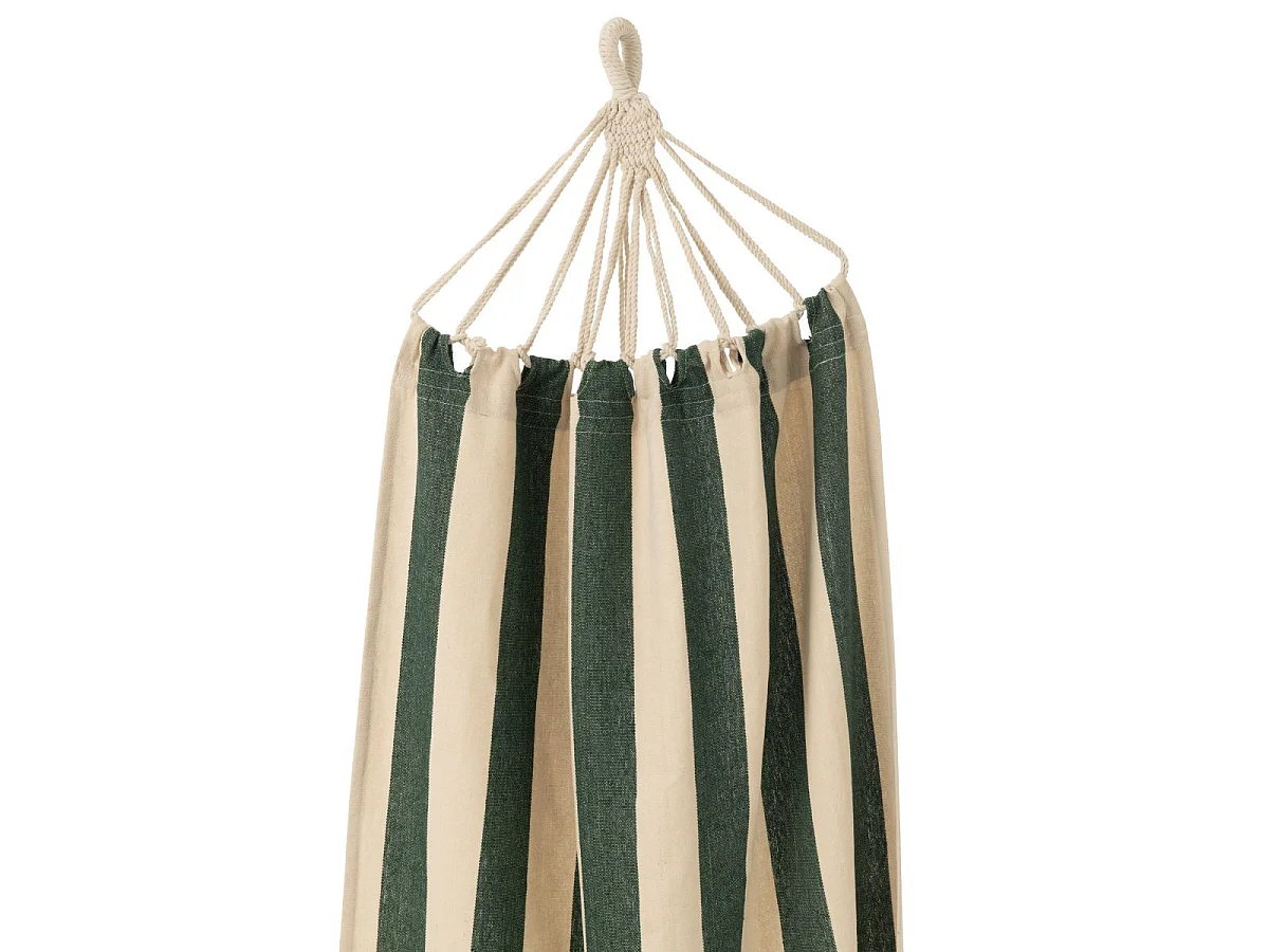 Hamac en Tissu "Grandes Rayures" 200cm Vert Foncé