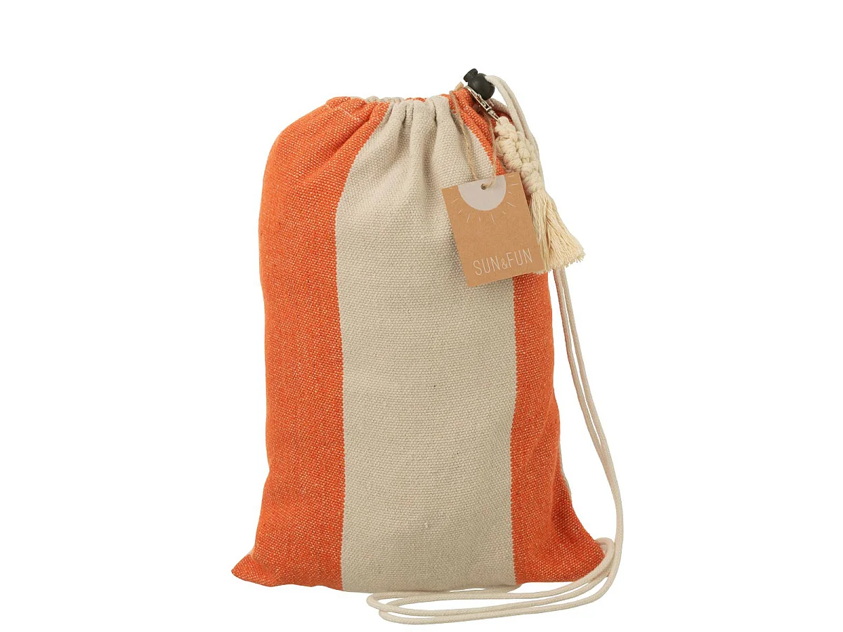 Hamac en Tissu "Grandes Rayures" 200cm Orange