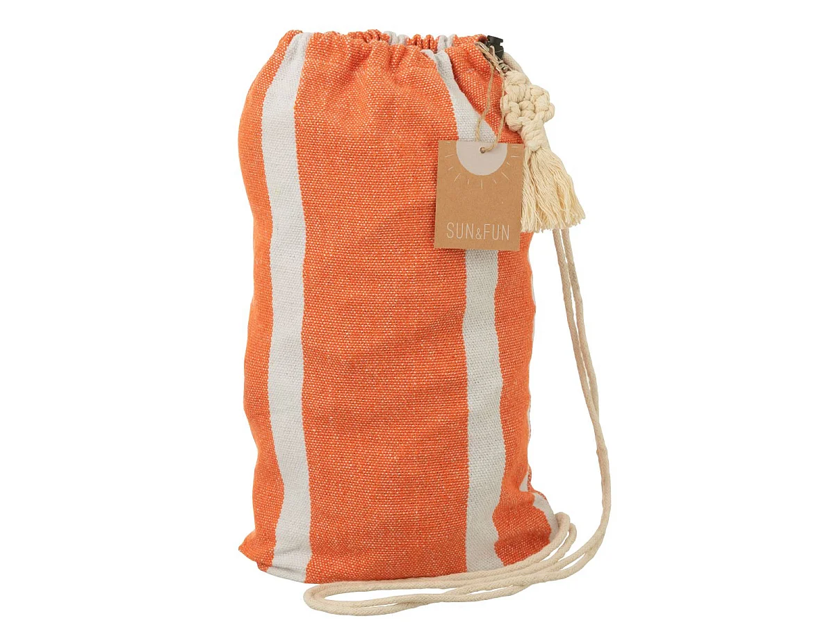 Hamac en Tissu "Petites Rayures" 200cm Orange