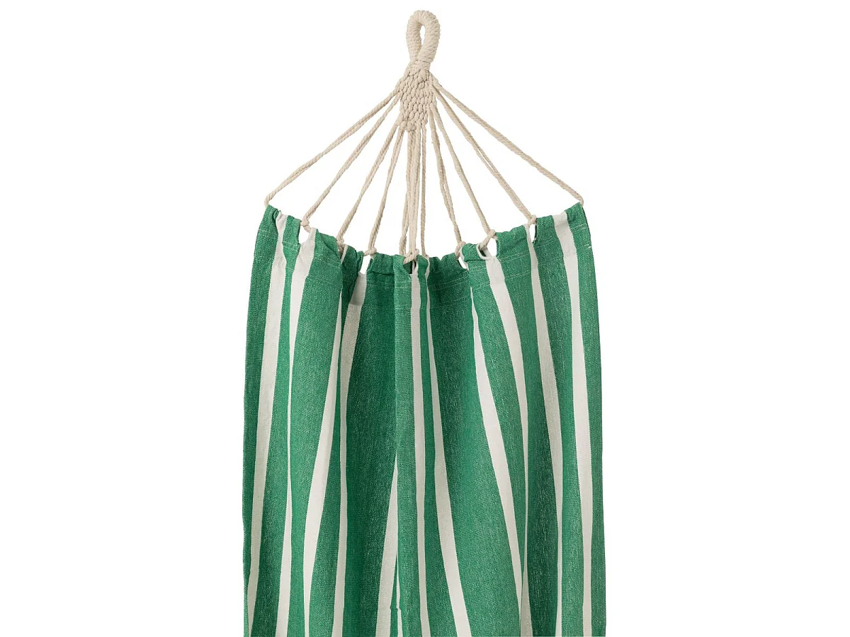 Hamac en Tissu "Petites Rayures" 200cm Vert Foncé
