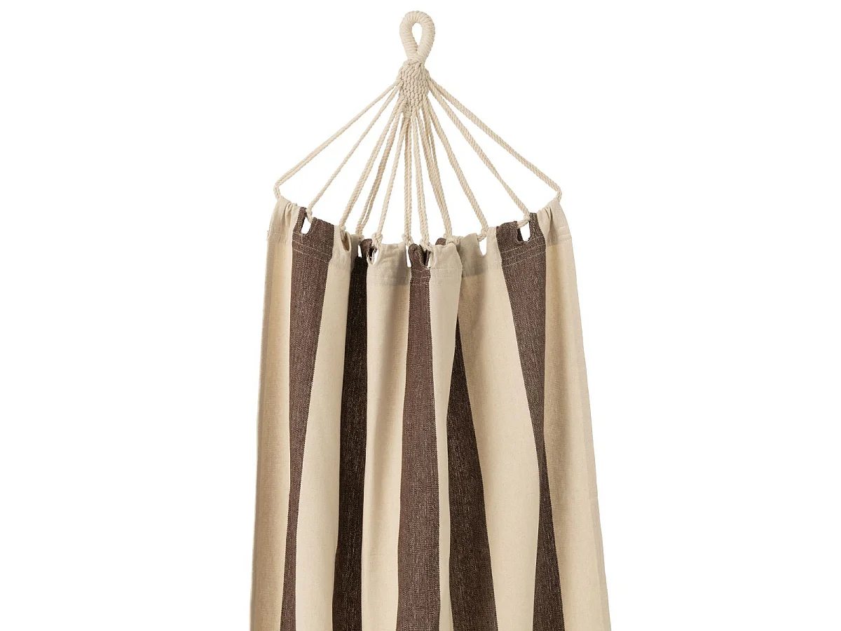 Hamac en Tissu "Grandes Rayures" 200cm Marron