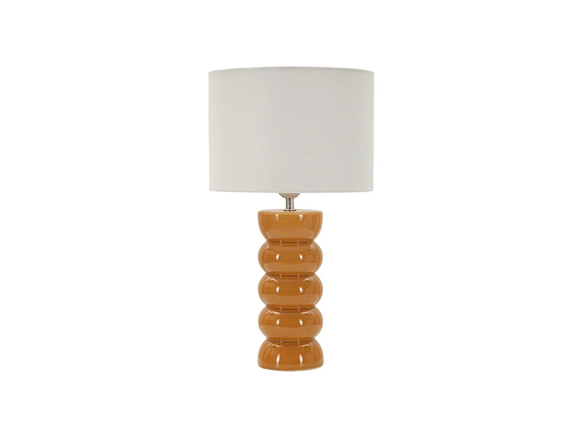 Lampe à Poser en Céramique "Torr" 46cm Moutarde