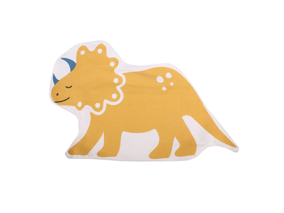 Rangement Pyjama Enfant "Dinosaure" 28cm Jaune