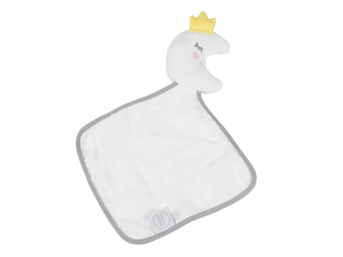 Doudou avec Lange "Lune" 18cm Gris