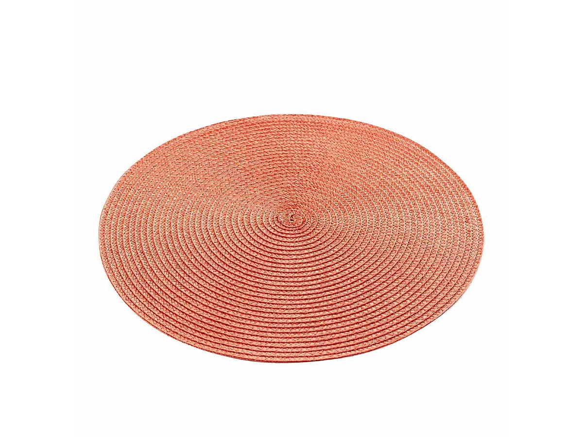 Set de Table Uni "Zebulon" 35cm Orange Brique