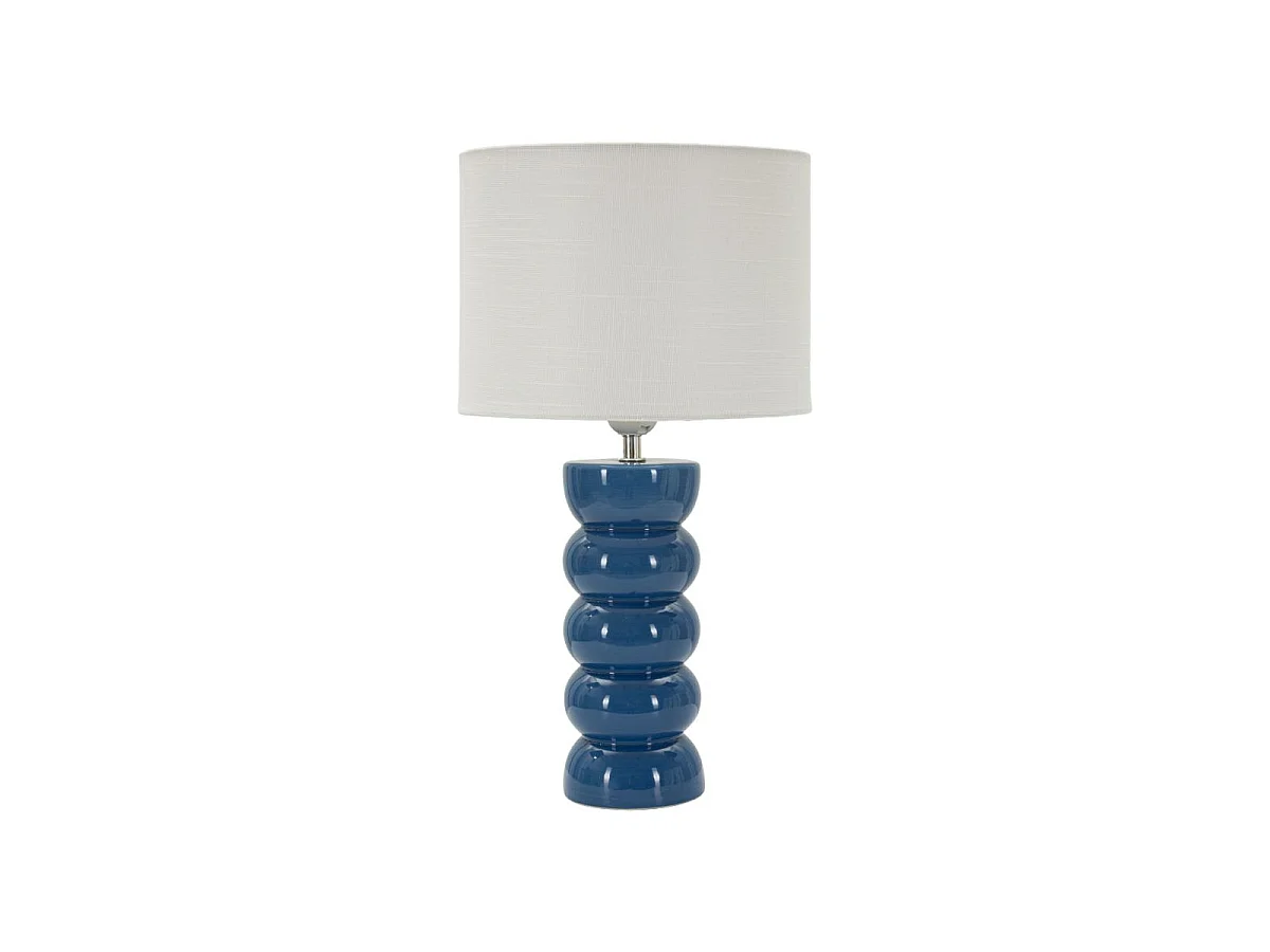 Lampe à Poser en Céramique "Torr" 46cm Bleu