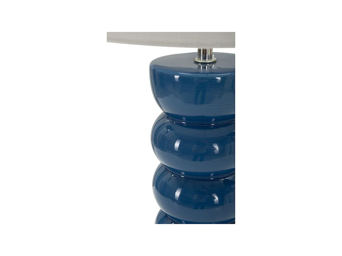 Lampe à Poser en Céramique "Torr" 46cm Bleu