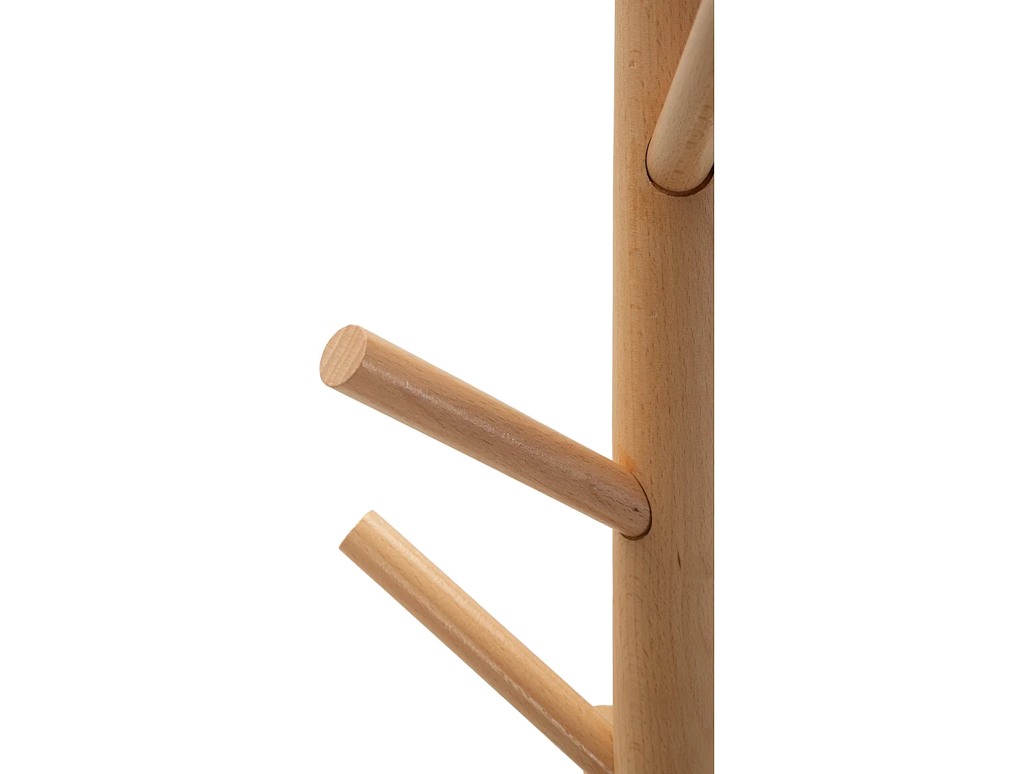 Appendiabiti in legno con base in marmo CM Ø 36X172