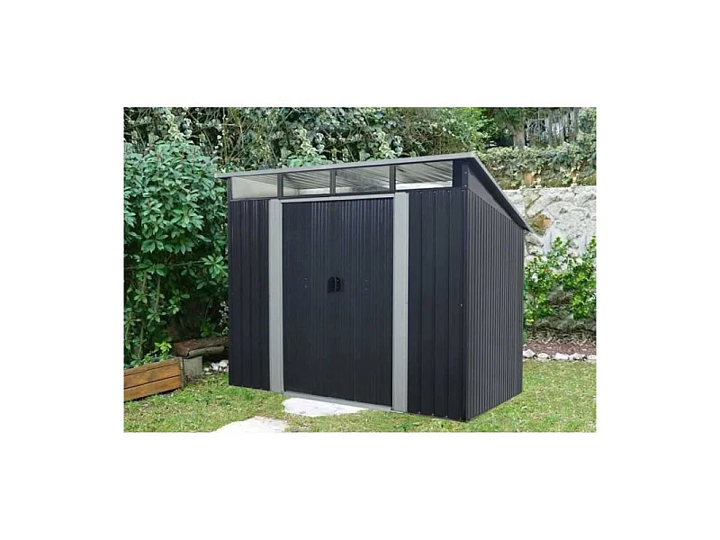 Abri de jardin acier 4,59 m2. avec kit dancrage inclus