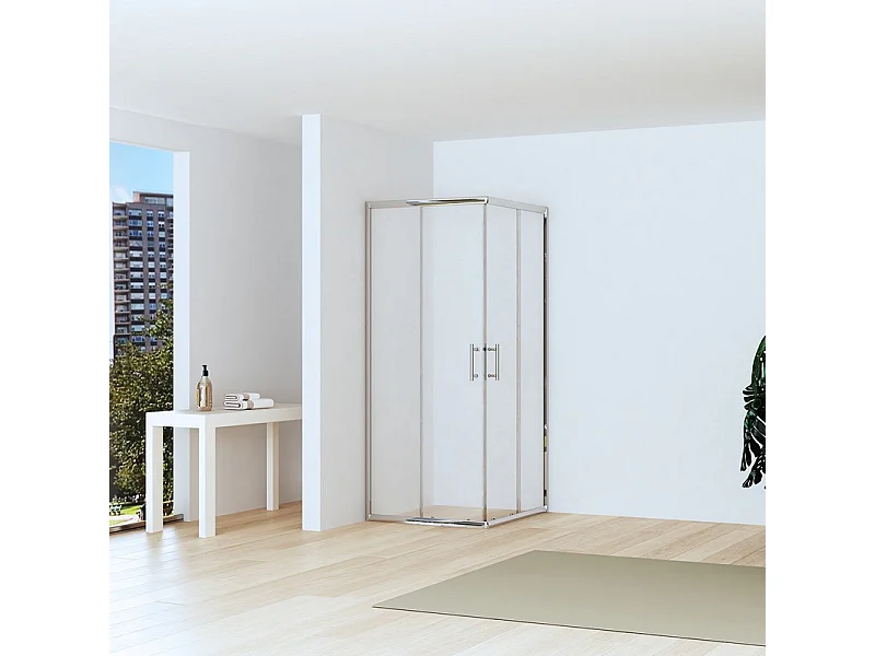 Box doccia 70x100 altezza ridotta 170 cm vetro anticalcare | CHIARA EDGE-R kamalu