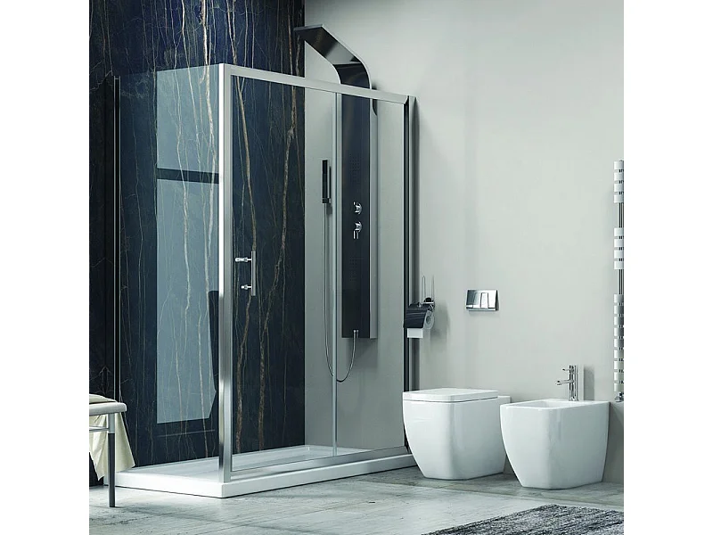Cabina doccia 140x70 vetro 6mm anticalcare  KF5000S kamalu