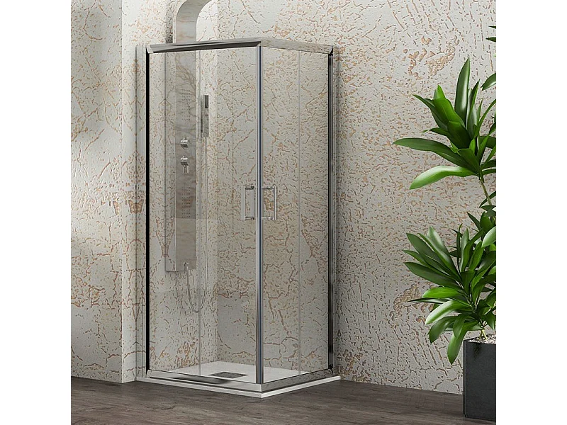 Box doccia angolo 80x80 scorrevole altezza 190 Kamalu-1000 kamalu