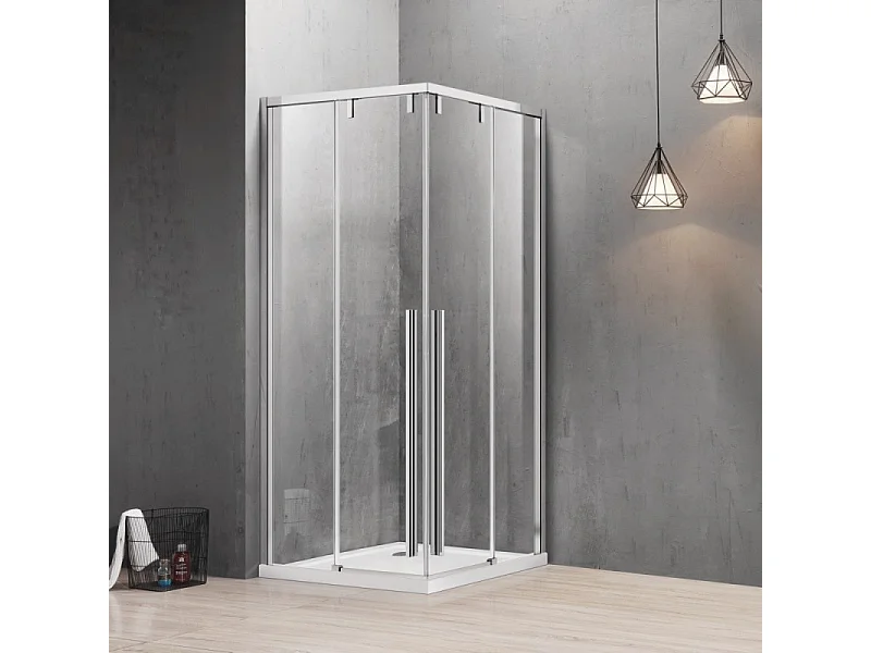 Box doccia 80x100 apertura doppio scorrevole vetro 8mm | KSA1000 kamalu