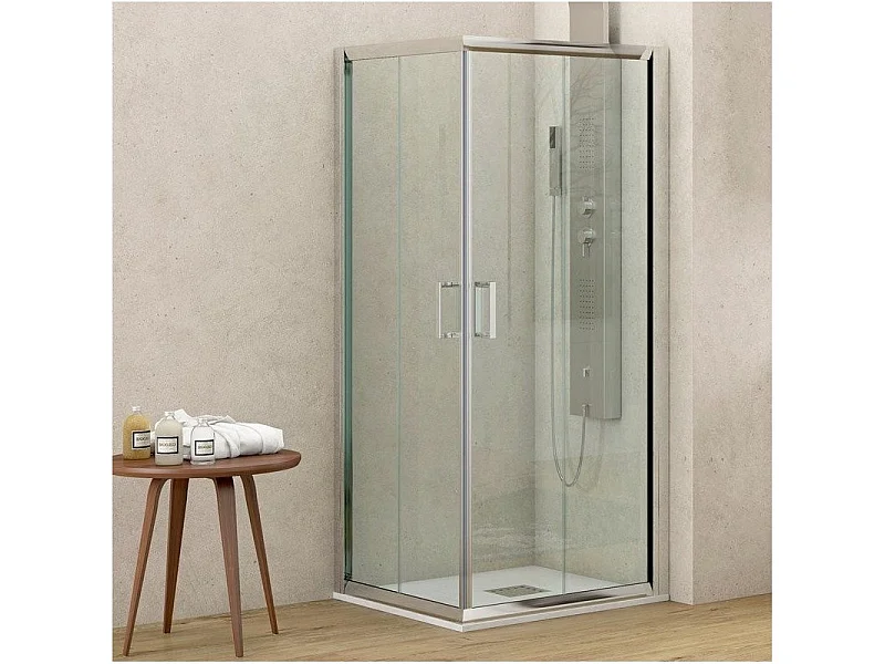 Box doccia basso 80x80 angolare altezza 170cm K410 kamalu