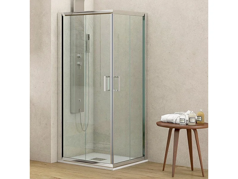 Box doccia basso 80x80 angolare altezza 170cm K410 kamalu
