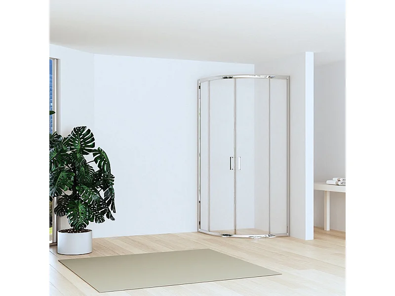 Box doccia basso 80x80cm semicircolare altezza 170cm | CHIARA CURV-Q kamalu