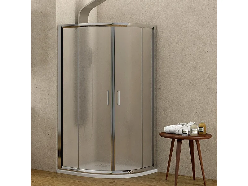 Box doccia semicircolare 90x90 cristallo opaco altezza 180cm | K400 kamalu