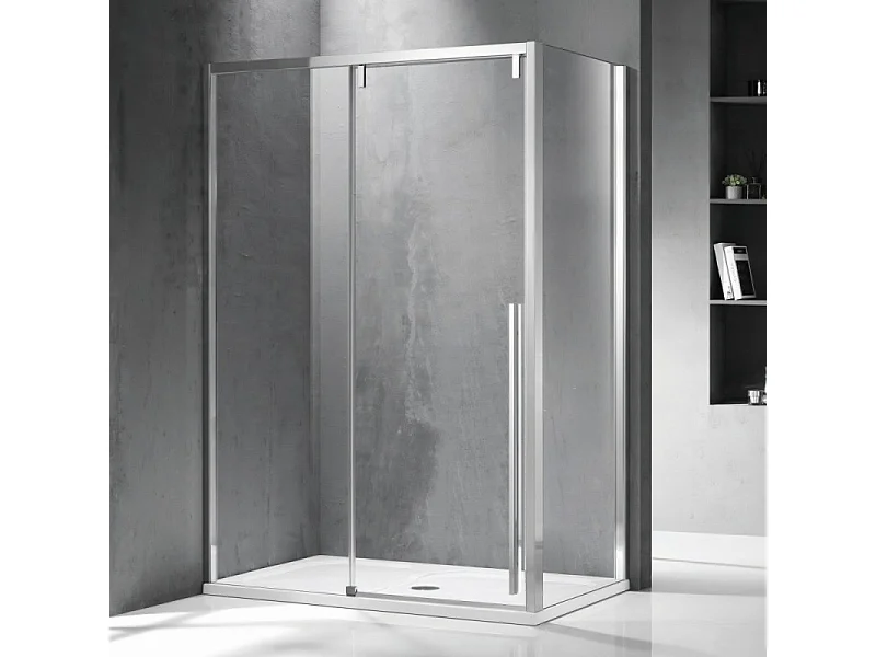 Cabina doccia 70x120 scorrevole frontale e lato fisso vetro 8mm | KSA5000 kamalu