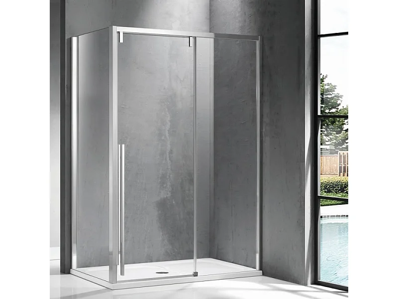 Cabina doccia 70x120 scorrevole frontale e lato fisso vetro 8mm | KSA5000 kamalu