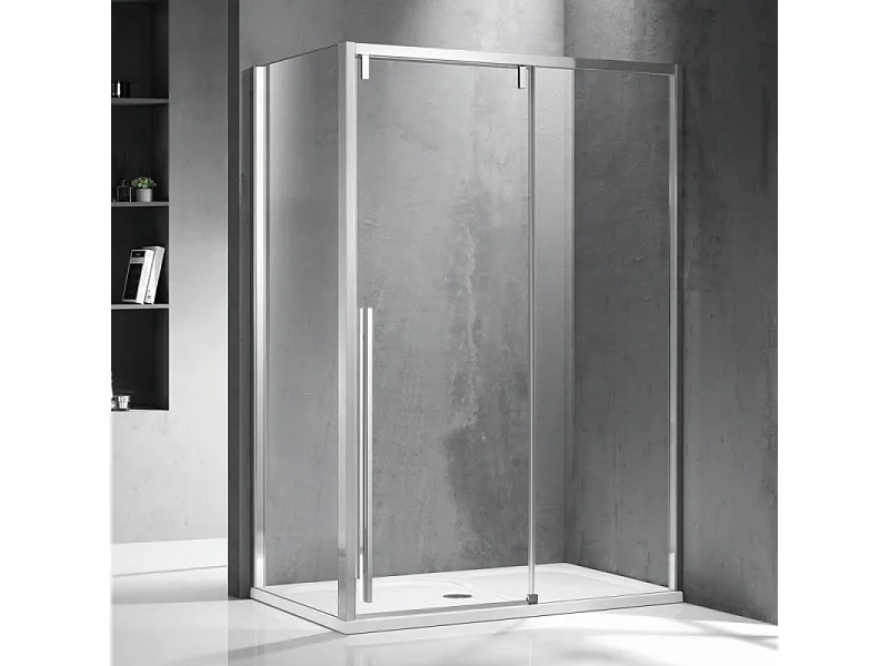 Cabina doccia 70x140 scorrevole frontale e lato fisso vetro 8mm | KSA5000 kamalu