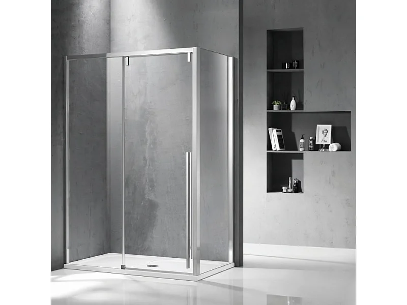 Cabina doccia 70x150 scorrevole frontale e lato fisso vetro 8mm | KSA5000 kamalu