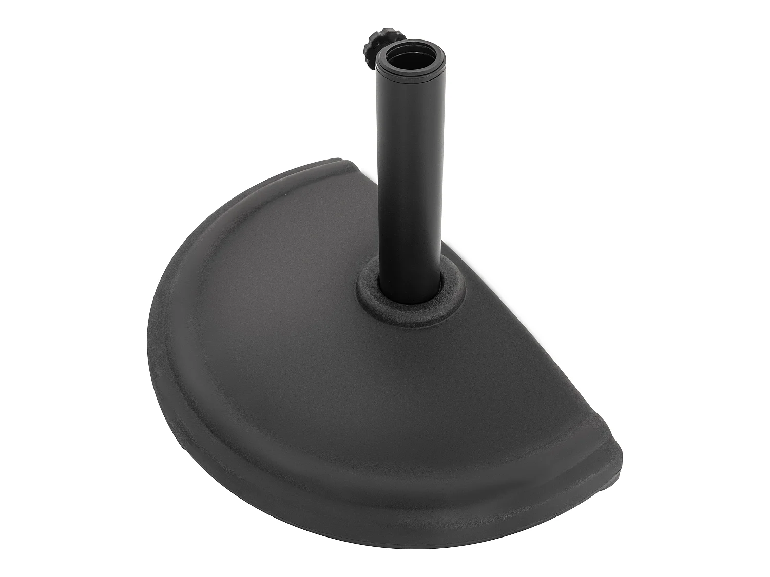 Base de Parasol Demi-Ronde 49 cm 9,5 kg Noir Avestar