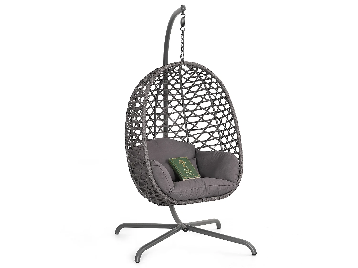 Avestar Balancelle suspendue en forme d’œuf pour extérieur avec coussin moelleux