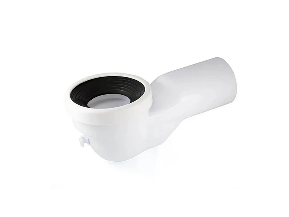 Staand Rond Toilet | Glanzend Wit | Staand Toilet met Laaghangend Reservoir, Ultradunne Toiletzitting en Inclusief Afvoerbocht