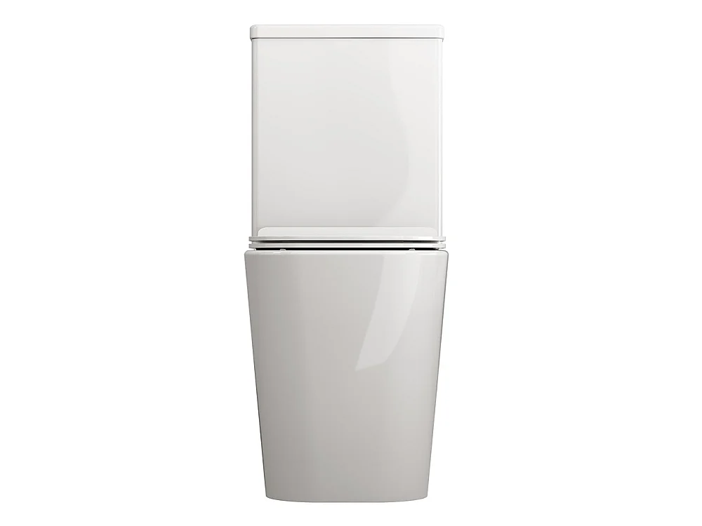 WC Complet Rimless Adossé au Mur | Abattant Extra-Fin en Duroplast avec Fermeture Amortie et Déclipsage Rapide | Blanc Brillant