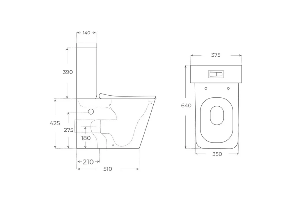 WC Complet Rimless Adossé au Mur | Abattant Extra-Fin en Duroplast avec Fermeture Amortie et Déclipsage Rapide | Blanc Brillant