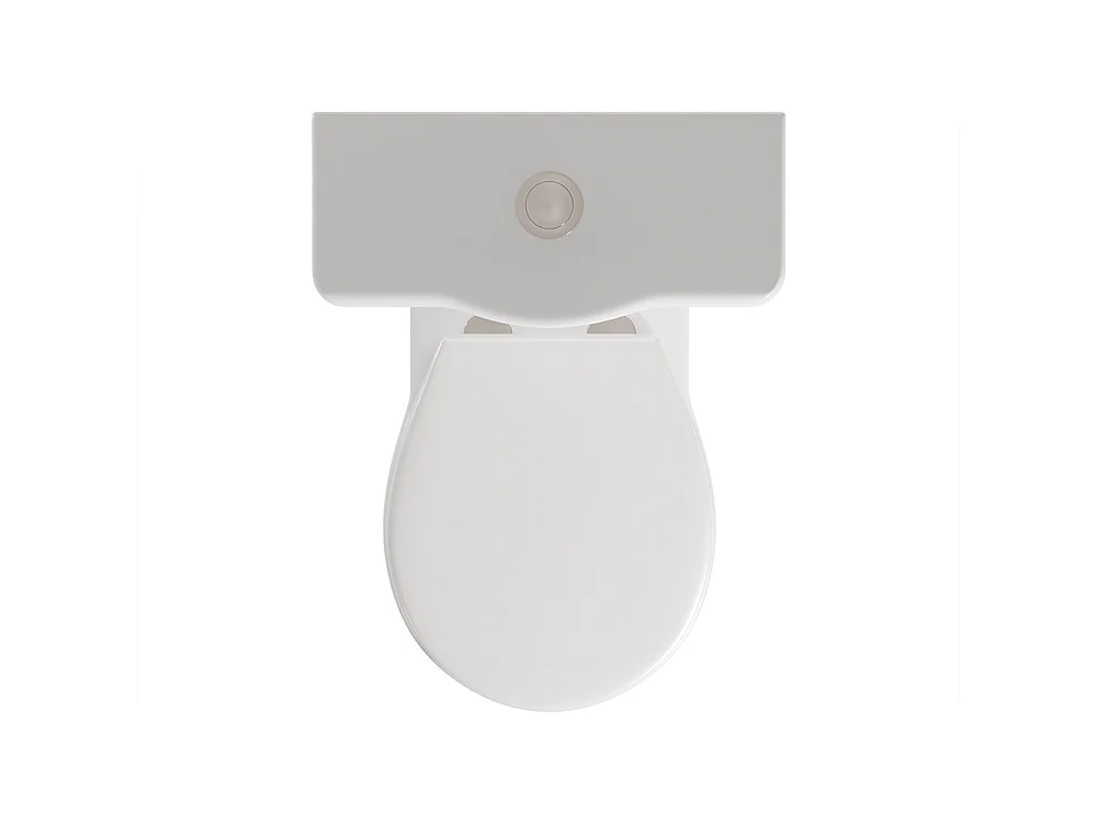 Compleet Rimless Toilet Tegen de Muur | DM/ABS Soft Close Toiletzitting | Inclusief Reservoir | Glanzend Wit