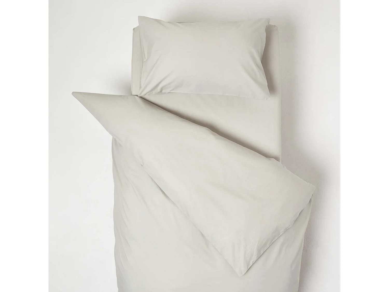 Homescapes Grey Cotton Cot Bed Duvet Cover Set 200 Thread Count
