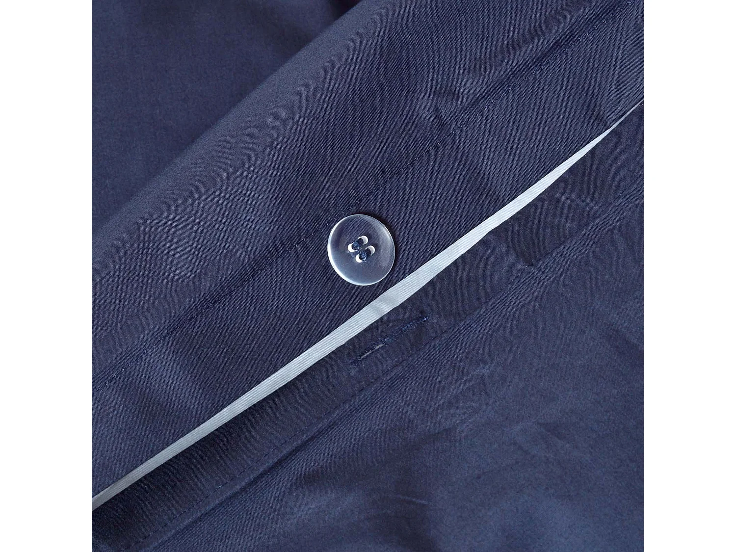 Homescapes Navy Cotton Cot Bed Duvet Cover Set 200 Thread Count