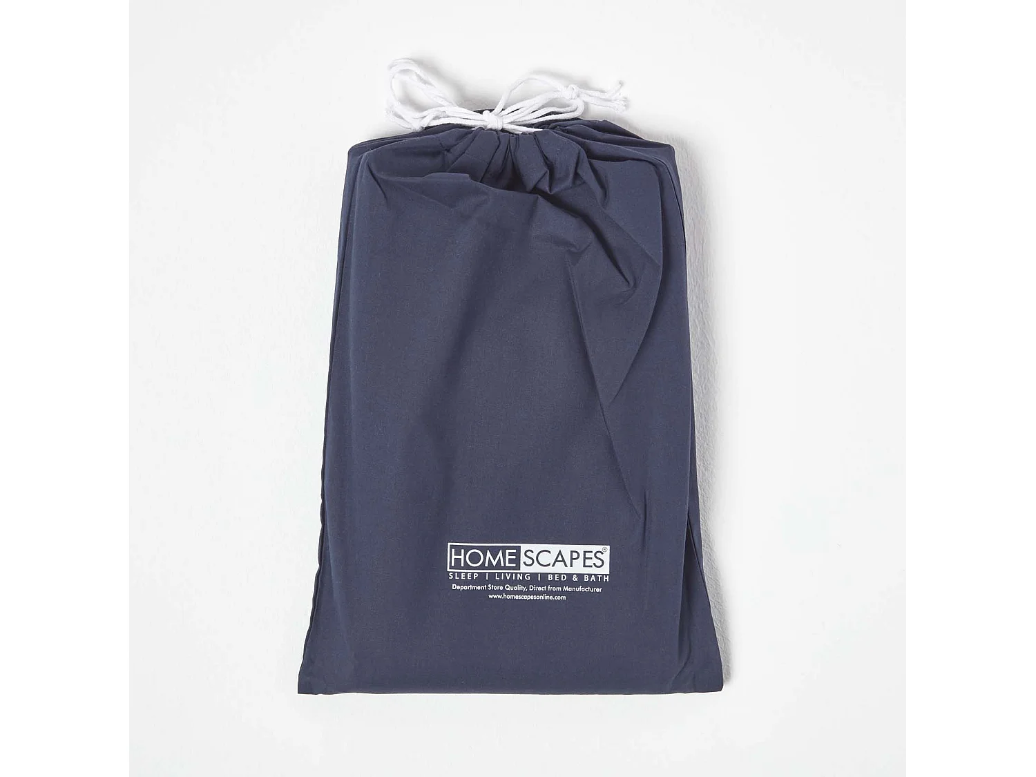 Homescapes Navy Cotton Cot Bed Duvet Cover Set 200 Thread Count