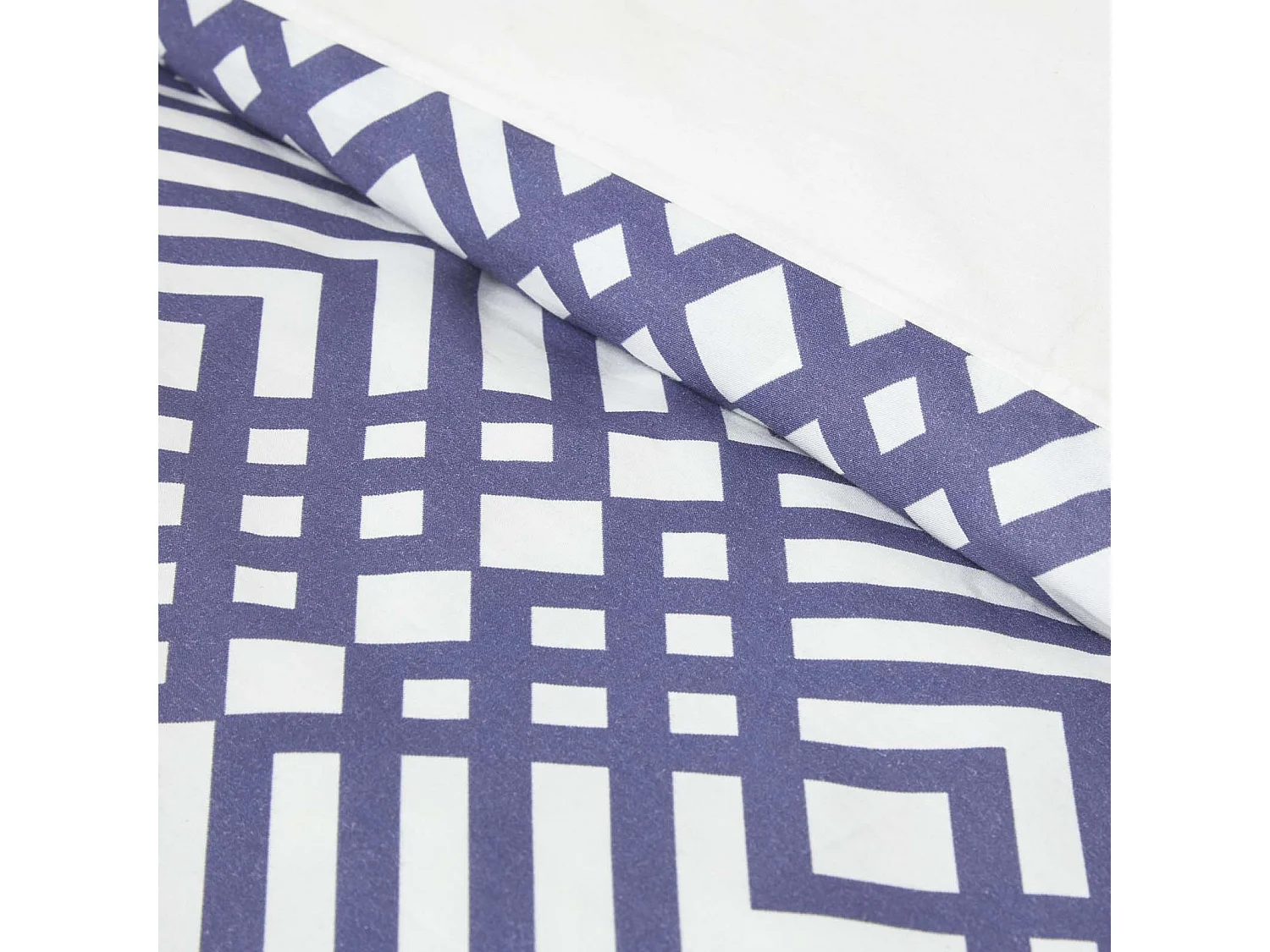 Homescapes Geometric Digitally Printed Cotton Duvet Cover Set, Super King