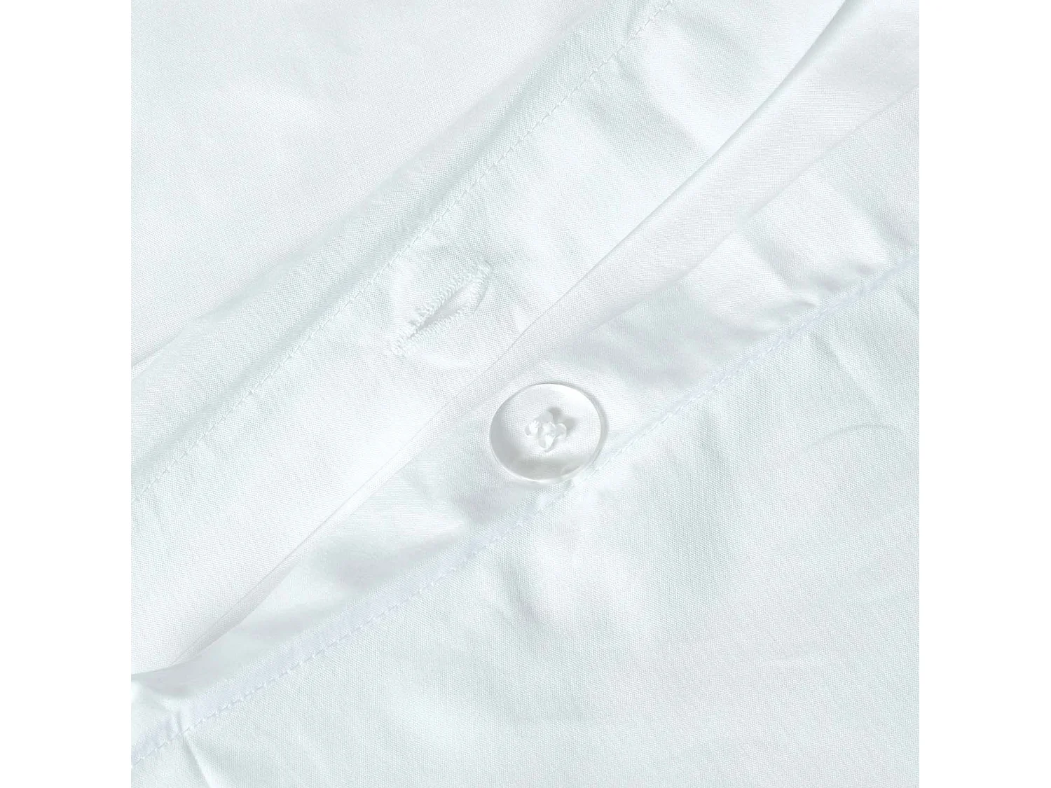Homescapes White Cotton Cot Bed Duvet Cover Set 200 Thread Count