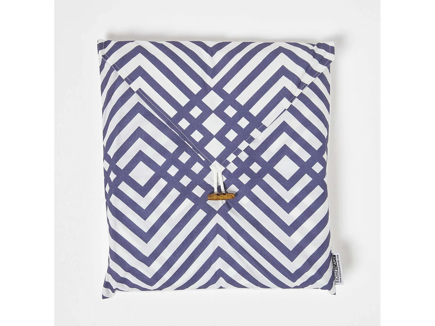 Homescapes Geometric Digitally Printed Cotton Duvet Cover Set, King