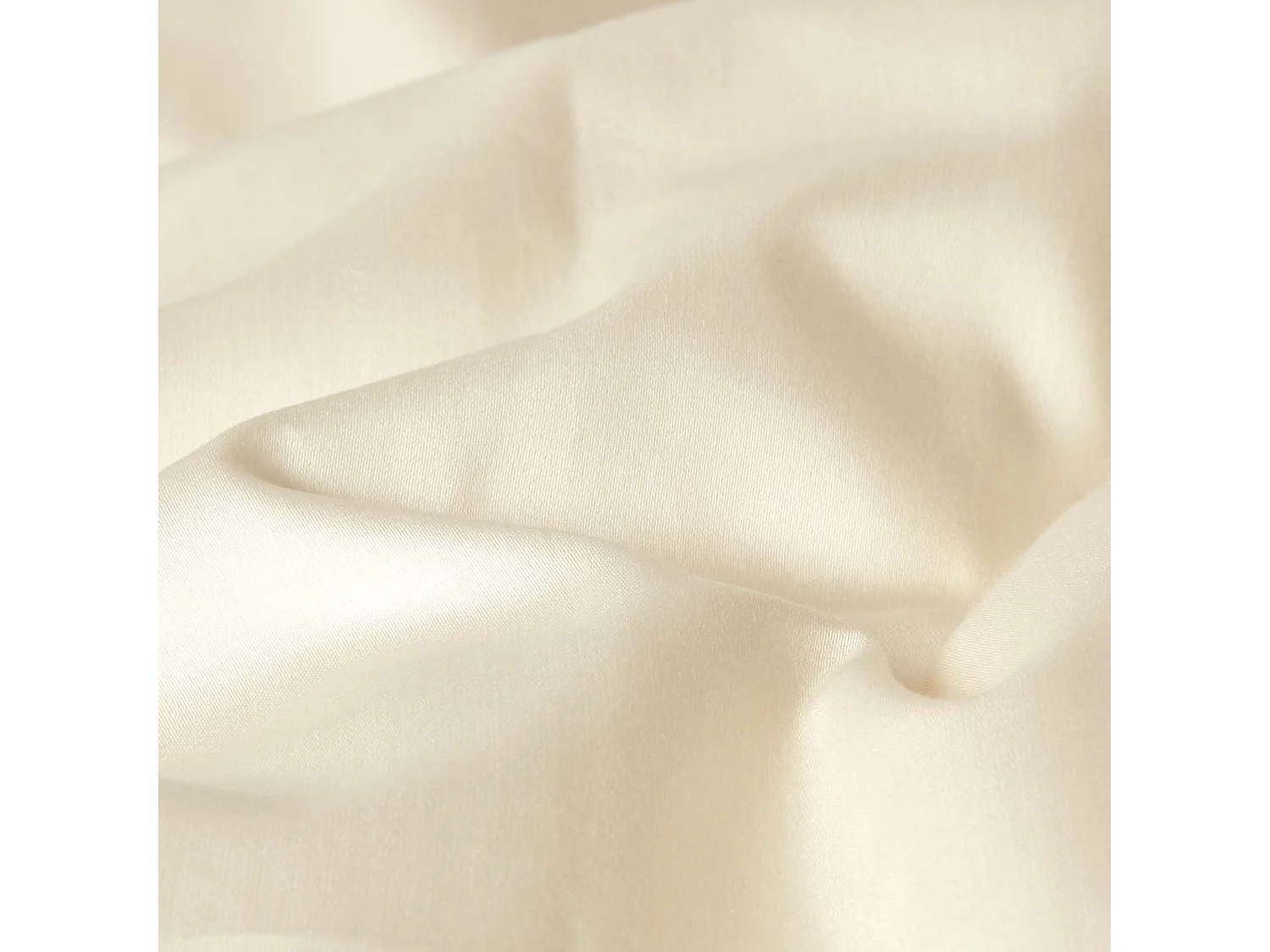 Homescapes Cream Continental Organic Cotton Duvet Cover Set 400 TC, 150 x 200 cm