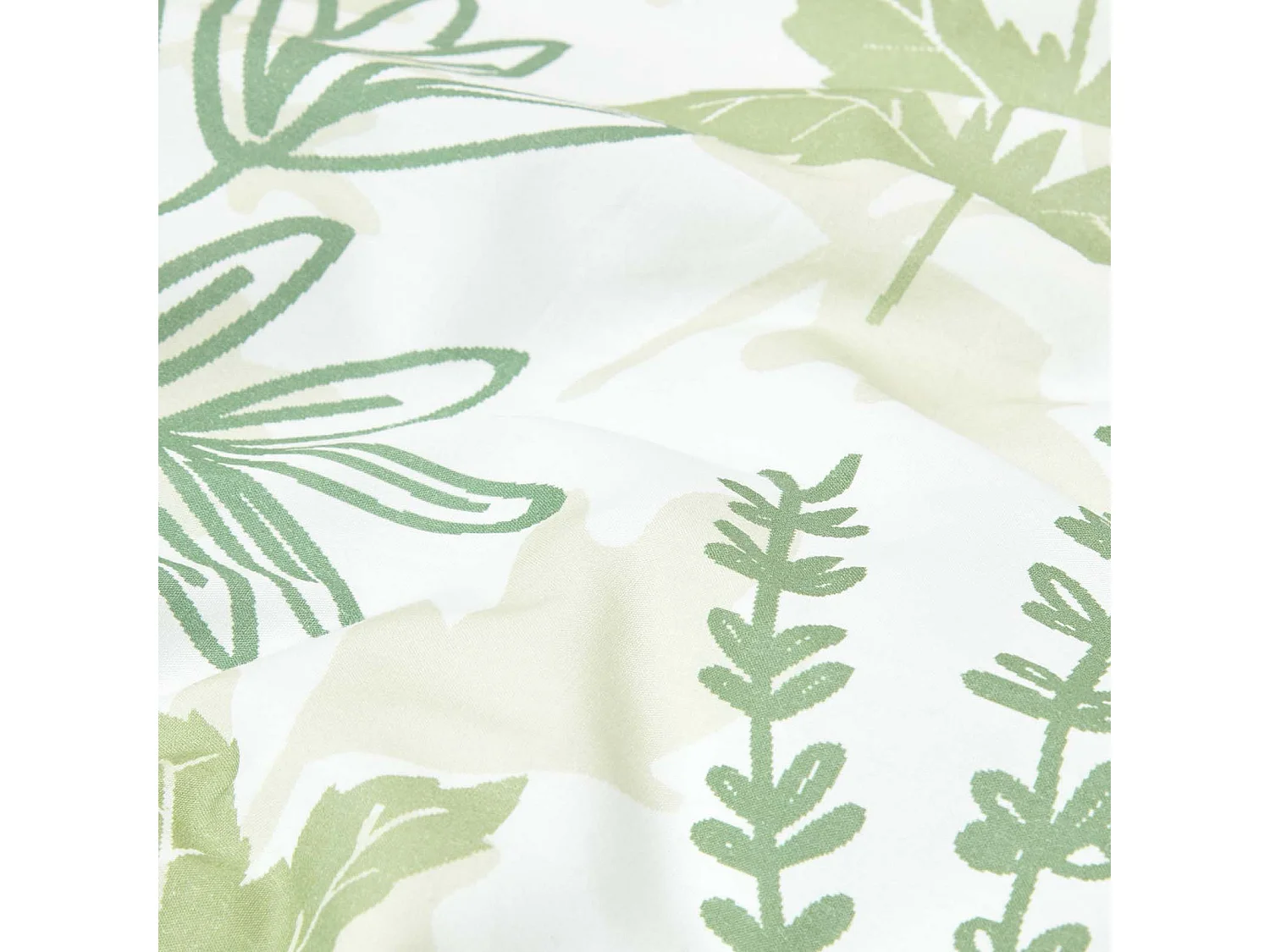 Homescapes Botanical Digitally Printed Cotton Duvet Cover Set, Super King