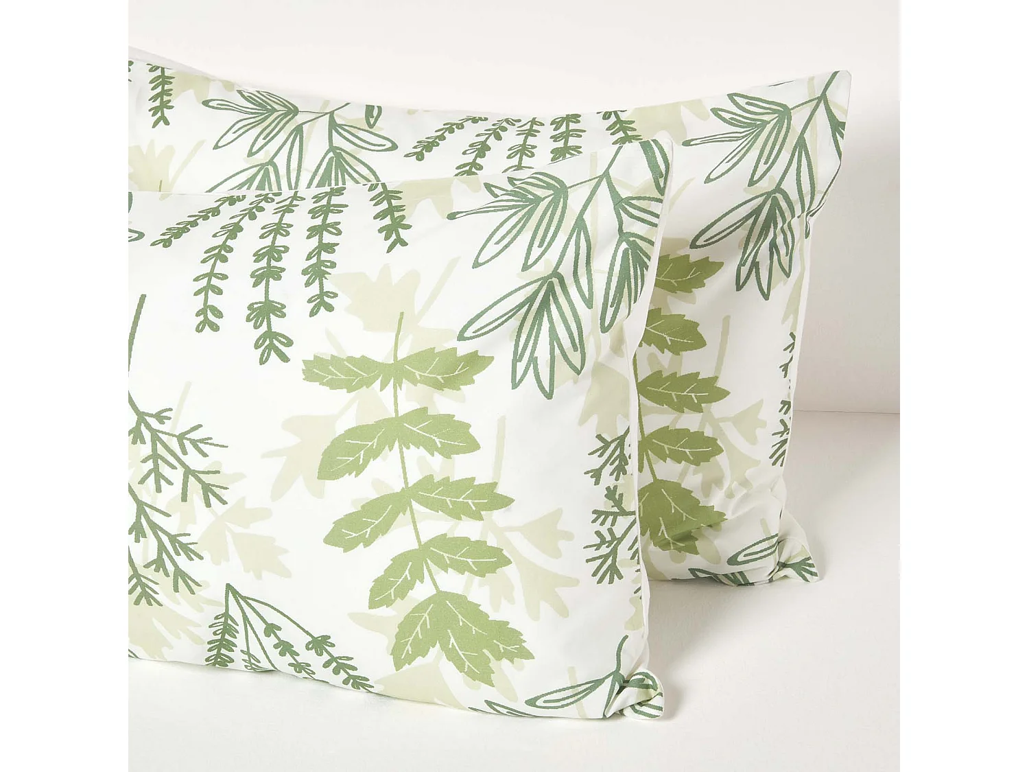 Homescapes Botanical Digitally Printed Cotton Duvet Cover Set, Super King