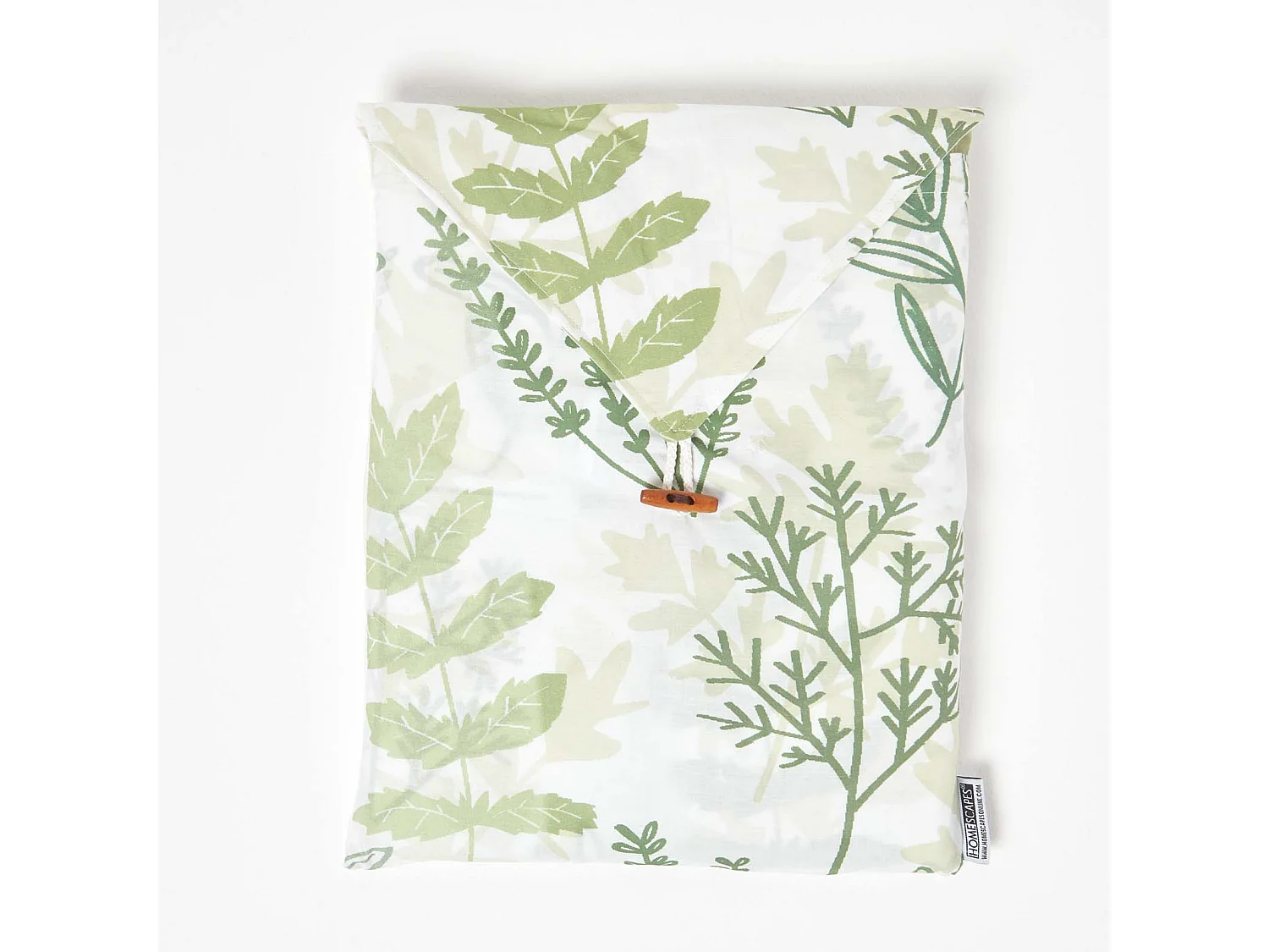 Homescapes Botanical Digitally Printed Cotton Duvet Cover Set, Super King
