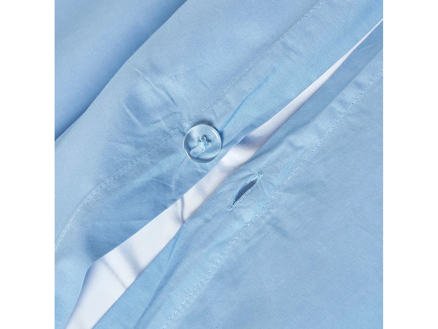 Homescapes Blue Cotton Cot Bed Duvet Cover Set 200 Thread Count