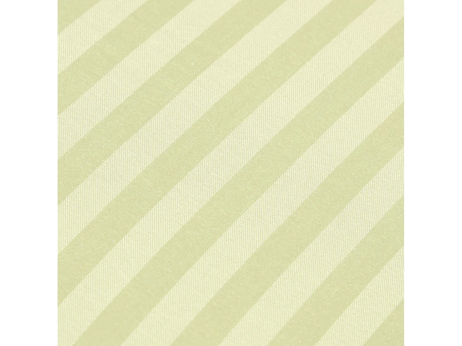 Drap-housse rayé 150 x 200 cm 100 % coton égyptien 330 fils coloris vert sauge  - HOMESCAPES