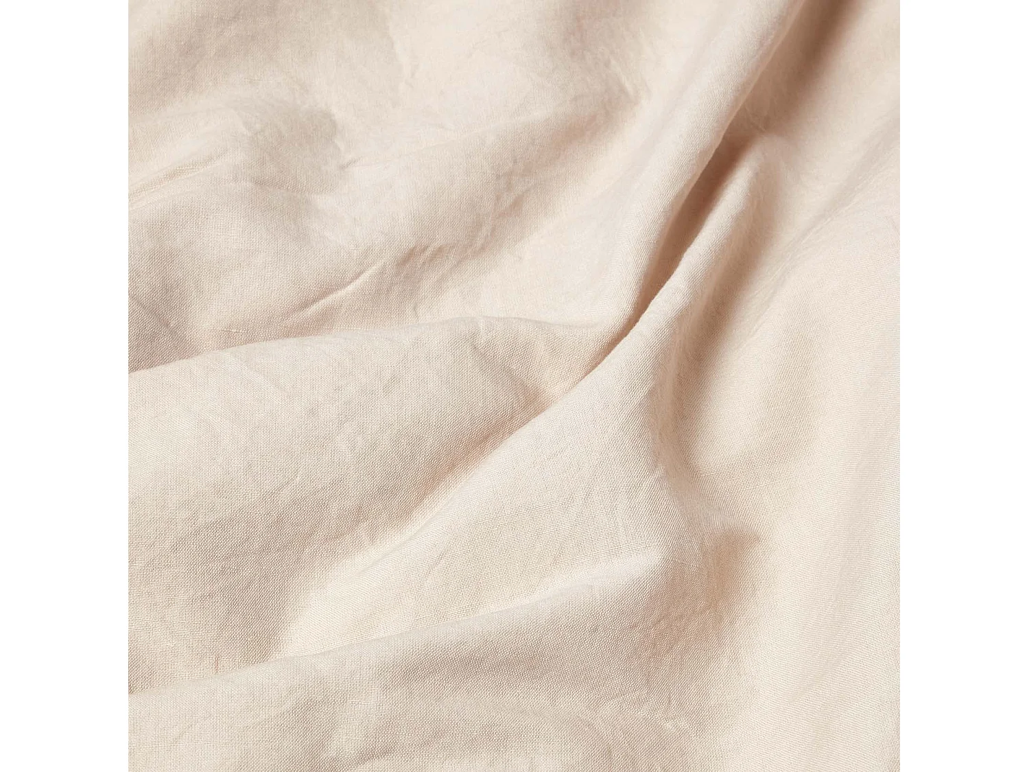 Drap-housse grand bonnet en lin lavé Beige – 140 x 190 cm - HOMESCAPES