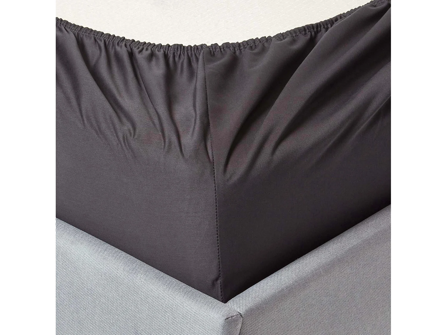 Homescapes Dark Charcoal Grey Egyptian Cotton Deep Fitted Sheet 1000 TC, Single